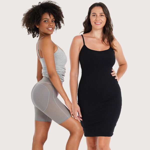 S-SHAPER Built-In Shapewear Short Lounge Dress