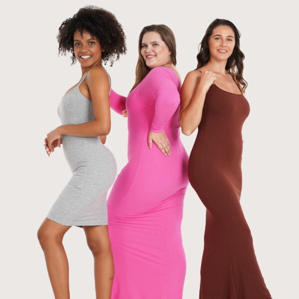 S-SHAPER Built-In Shapewear Full Lounge Dresses