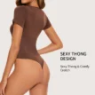 Women Seamless High Elasticity Tummy Control Butt Lifting Long Sleeves Shapewear 03